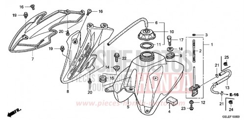 RESERVOIR A CARBURANT CRF50F4 de 2004